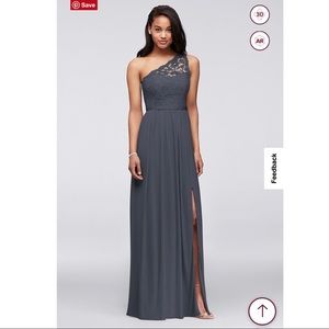 David’s Bridal One Shoulder Bridesmaid Dress!